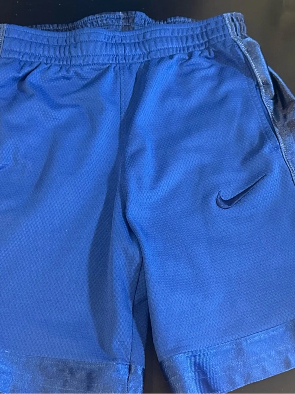 Nike Boys Royal Blue Dry Fit Shorts with Navy Swoosh size M